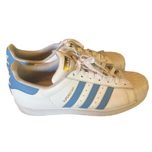 Adidas Originals Superstar Men's Size 10 White Gold Black Shell Top Shoe EG4958